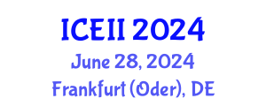 International Conference on Environment and Industrial Innovation (ICEII) June 28, 2024 - Frankfurt (Oder), Germany