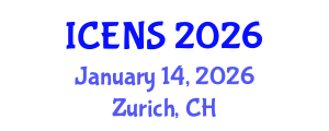 International Conference on Environment and Natural Science (ICENS) January 14, 2026 - Zurich, Switzerland