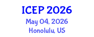 International Conference on Environment and Pollution (ICEP) May 04, 2026 - Honolulu, United States International Conference on Environment and Pollution (ICEP) May 04, 2026 - Honolulu, United States