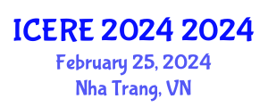International Conference on Environment and Renewable Energy (ICERE 2024) February 25, 2024 - Nha Trang, Vietnam International Conference on Environment and Renewable Energy (ICERE 2024) February 25, 2024 - Nha Trang, Vietnam