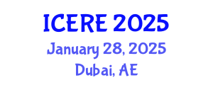 International Conference on Environment and Renewable Energy (ICERE) January 28, 2025 - Dubai, United Arab Emirates