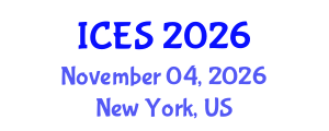 International Conference on Environment and Sustainability (ICES) November 04, 2026 - New York, United States International Conference on Environment and Sustainability (ICES) November 04, 2026 - New York, United States