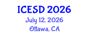 International Conference on Environment and Sustainable Development (ICESD) July 12, 2026 - Ottawa, Canada