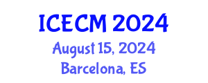 International Conference on Environment, Chemistry and Management (ICECM) August 15, 2024 - Barcelona, Spain