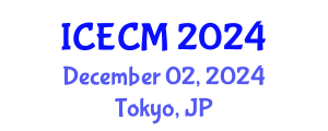 International Conference on Environment, Chemistry and Management (ICECM) December 02, 2024 - Tokyo, Japan