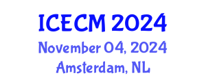International Conference on Environment, Chemistry and Management (ICECM) November 04, 2024 - Amsterdam, Netherlands