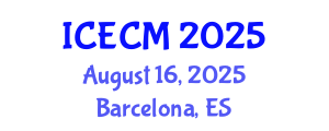 International Conference on Environment, Chemistry and Management (ICECM) August 16, 2025 - Barcelona, Spain