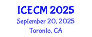 International Conference on Environment, Chemistry and Management (ICECM) September 20, 2025 - Toronto, Canada