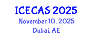 International Conference on Environment, Climate and Atmospheric Sciences (ICECAS) November 10, 2025 - Dubai, United Arab Emirates International Conference on Environment, Climate and Atmospheric Sciences (ICECAS) November 10, 2025 - Dubai, United Arab Emirates