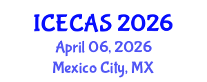 International Conference on Environment, Climate and Atmospheric Sciences (ICECAS) April 06, 2026 - Mexico City, Mexico International Conference on Environment, Climate and Atmospheric Sciences (ICECAS) April 06, 2026 - Mexico City, Mexico