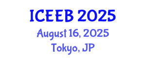 International Conference on Environment, Energy and Biotechnology (ICEEB) August 16, 2025 - Tokyo, Japan