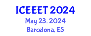 International Conference on Environment, Energy, Engineering and Technology (ICEEET) May 23, 2024 - Barcelona, Spain