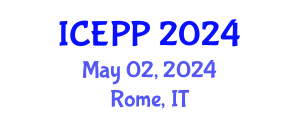 International Conference on Environment Pollution and Prevention (ICEPP) May 02, 2024 - Rome, Italy