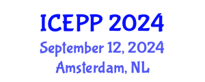 International Conference on Environment Pollution and Prevention (ICEPP) September 12, 2024 - Amsterdam, Netherlands