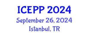 International Conference on Environment Pollution and Prevention (ICEPP) September 26, 2024 - Istanbul, Turkey