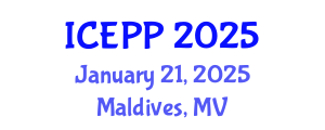 International Conference on Environment Pollution and Prevention (ICEPP) January 21, 2025 - Maldives, Maldives