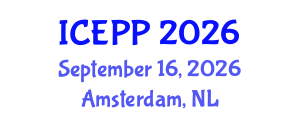 International Conference on Environment Pollution and Prevention (ICEPP) September 16, 2026 - Amsterdam, Netherlands