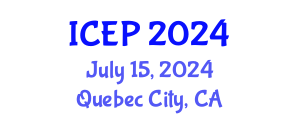 International Conference on Environment Protection (ICEP) July 15, 2024 - Quebec City, Canada