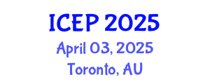 International Conference on Environment Protection (ICEP) April 03, 2025 - Toronto, Australia