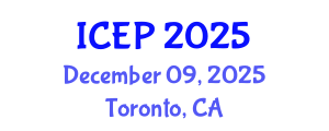 International Conference on Environment Protection (ICEP) December 09, 2025 - Toronto, Canada