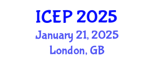 International Conference on Environment Protection (ICEP) January 21, 2025 - London, United Kingdom