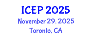International Conference on Environment Protection (ICEP) November 29, 2025 - Toronto, Canada