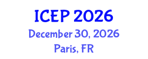 International Conference on Environment Protection (ICEP) December 30, 2026 - Paris, France International Conference on Environment Protection (ICEP) December 30, 2026 - Paris, France