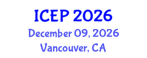 International Conference on Environment Protection (ICEP) December 09, 2026 - Vancouver, Canada International Conference on Environment Protection (ICEP) December 09, 2026 - Vancouver, Canada
