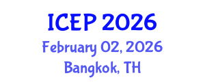 International Conference on Environment Protection (ICEP) February 02, 2026 - Bangkok, Thailand International Conference on Environment Protection (ICEP) February 02, 2026 - Bangkok, Thailand
