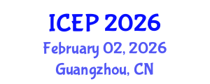 International Conference on Environment Protection (ICEP) February 02, 2026 - Guangzhou, China International Conference on Environment Protection (ICEP) February 02, 2026 - Guangzhou, China
