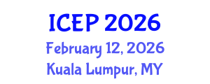 International Conference on Environment Protection (ICEP) February 12, 2026 - Kuala Lumpur, Malaysia International Conference on Environment Protection (ICEP) February 12, 2026 - Kuala Lumpur, Malaysia