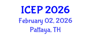 International Conference on Environment Protection (ICEP) February 02, 2026 - Pattaya, Thailand International Conference on Environment Protection (ICEP) February 02, 2026 - Pattaya, Thailand