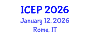 International Conference on Environment Protection (ICEP) January 12, 2026 - Rome, Italy International Conference on Environment Protection (ICEP) January 12, 2026 - Rome, Italy