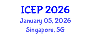 International Conference on Environment Protection (ICEP) January 05, 2026 - Singapore, Singapore International Conference on Environment Protection (ICEP) January 05, 2026 - Singapore, Singapore