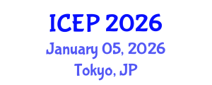 International Conference on Environment Protection (ICEP) January 05, 2026 - Tokyo, Japan International Conference on Environment Protection (ICEP) January 05, 2026 - Tokyo, Japan