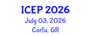International Conference on Environment Protection (ICEP) July 03, 2026 - Corfu, Greece International Conference on Environment Protection (ICEP) July 03, 2026 - Corfu, Greece