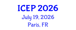 International Conference on Environment Protection (ICEP) July 19, 2026 - Paris, France International Conference on Environment Protection (ICEP) July 19, 2026 - Paris, France
