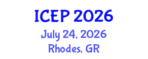 International Conference on Environment Protection (ICEP) July 24, 2026 - Rhodes, Greece International Conference on Environment Protection (ICEP) July 24, 2026 - Rhodes, Greece