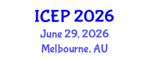 International Conference on Environment Protection (ICEP) June 29, 2026 - Melbourne, Australia International Conference on Environment Protection (ICEP) June 29, 2026 - Melbourne, Australia