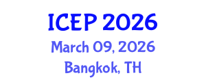 International Conference on Environment Protection (ICEP) March 09, 2026 - Bangkok, Thailand International Conference on Environment Protection (ICEP) March 09, 2026 - Bangkok, Thailand
