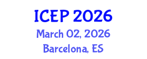 International Conference on Environment Protection (ICEP) March 02, 2026 - Barcelona, Spain International Conference on Environment Protection (ICEP) March 02, 2026 - Barcelona, Spain