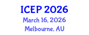 International Conference on Environment Protection (ICEP) March 16, 2026 - Melbourne, Australia International Conference on Environment Protection (ICEP) March 16, 2026 - Melbourne, Australia