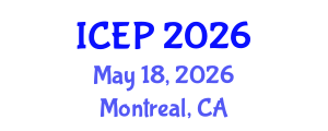 International Conference on Environment Protection (ICEP) May 18, 2026 - Montreal, Canada International Conference on Environment Protection (ICEP) May 18, 2026 - Montreal, Canada