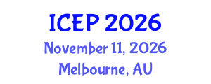 International Conference on Environment Protection (ICEP) November 11, 2026 - Melbourne, Australia International Conference on Environment Protection (ICEP) November 11, 2026 - Melbourne, Australia