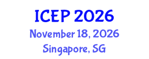 International Conference on Environment Protection (ICEP) November 18, 2026 - Singapore, Singapore International Conference on Environment Protection (ICEP) November 18, 2026 - Singapore, Singapore