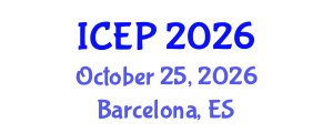 International Conference on Environment Protection (ICEP) October 25, 2026 - Barcelona, Spain International Conference on Environment Protection (ICEP) October 25, 2026 - Barcelona, Spain