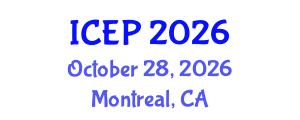 International Conference on Environment Protection (ICEP) October 28, 2026 - Montreal, Canada International Conference on Environment Protection (ICEP) October 28, 2026 - Montreal, Canada