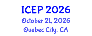 International Conference on Environment Protection (ICEP) October 21, 2026 - Quebec City, Canada International Conference on Environment Protection (ICEP) October 21, 2026 - Quebec City, Canada