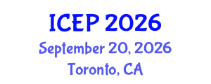 International Conference on Environment Protection (ICEP) September 20, 2026 - Toronto, Canada International Conference on Environment Protection (ICEP) September 20, 2026 - Toronto, Canada