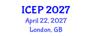 International Conference on Environment Protection (ICEP) April 22, 2027 - London, United Kingdom International Conference on Environment Protection (ICEP) April 22, 2027 - London, United Kingdom